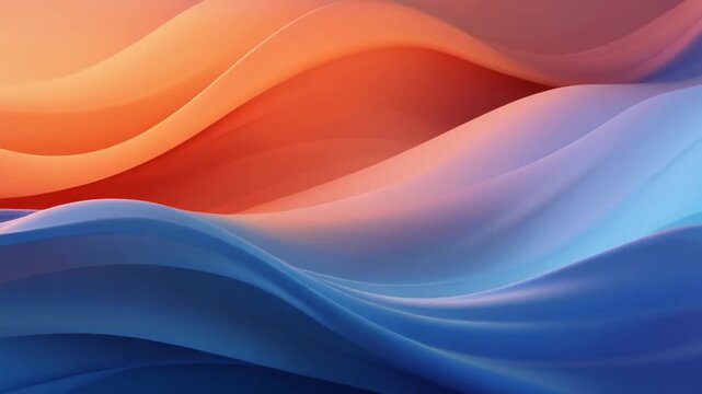 Abstract loop gradient wave shifting blue orange ambient shimmer dynamic futuristic cinematic surreal ethereal ambience cascading softly glowing abstract unique style