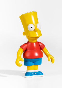 Bart Simpson action figure representing a cartoon character