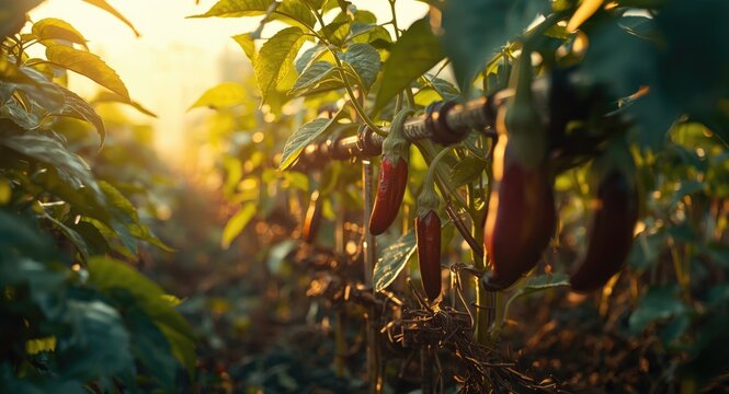High efficiency drip irrigation integrated with fertigation for robust brinjal plants