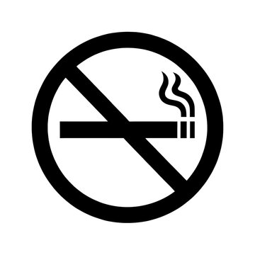 No Smoking Icon Vector Graphic For Prohibition Signs