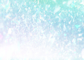 キラキラと輝くホログラムの背景