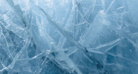 Obraz premium Detailed scratched texture on glacial blue ice surface