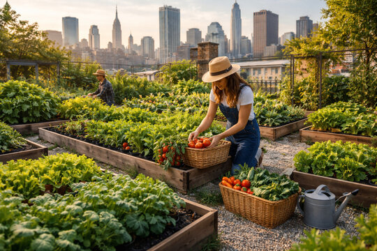urban, ecological and functional garden
