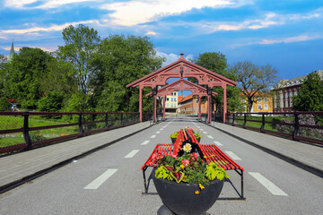 The Old Bridge ( Den gamle Bybru) in Trondheim