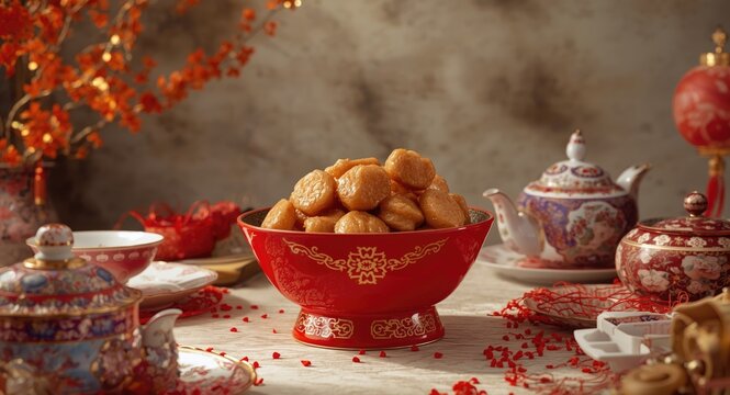 Chinese New Year happiness represented by a traditional Poon Choi serving