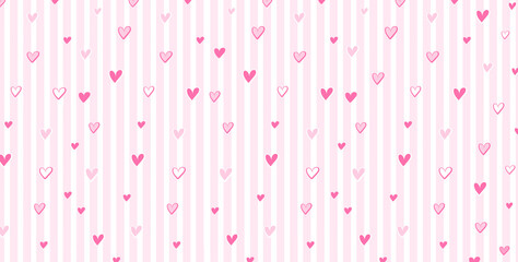 A romantic background with light-colored hearts. The minimalist design is perfect for Valentine's Day cards, invitations, and packaging.