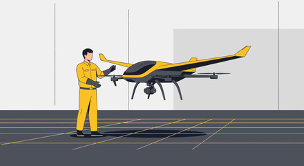 Aerospace concept illustrating modern aviation and space technology, including aircraft, rockets, satellites, and spacecraft. Represents innovation, engineering, and the future of aerospace industry a © Davi