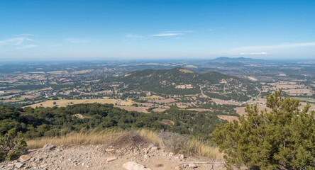 Fototapeta premium Elevated vantage points offering sweeping scenic panoramas