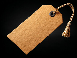 Inventory Tag Isolated on Black Background