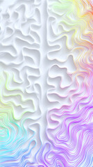 abstract colorful brain pattern background