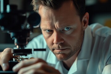 Professional carefully adjusting intricate gears in luxury watch