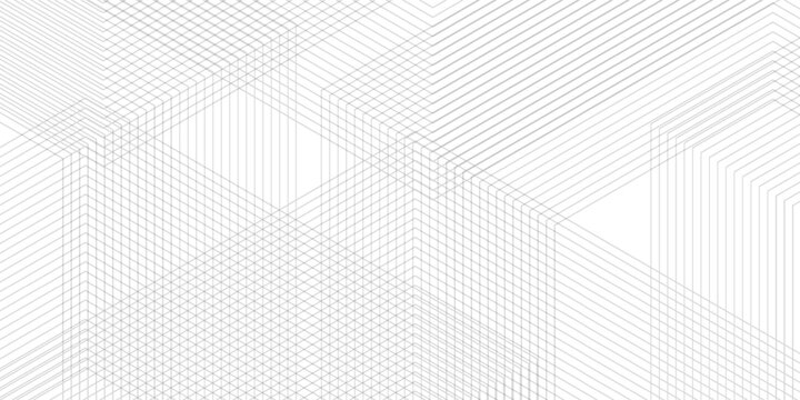 Minimalist Geometric Abstract Background with Clean Grey Architectural Line Art