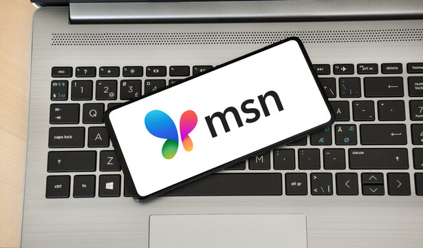 MSN logo on a smartphone screen. Link&ouml;ping, &Ouml;sterg&ouml;tland, Sweden 02-11-2026.