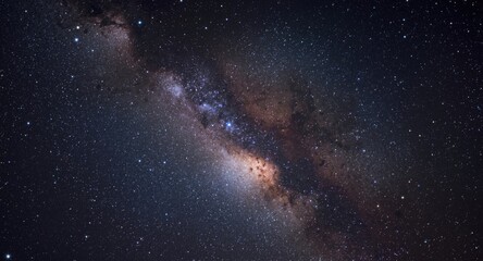 Fototapeta premium Endless galactic backdrop showing sparkling stars and cosmic dust clouds