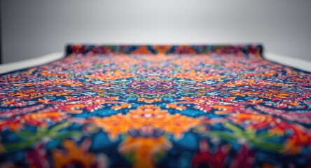 Fototapeta premium Digital printing method used for textile pattern creation