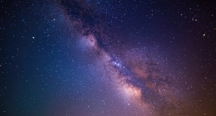 Fototapeta premium grainy long exposure astronomy shot of bright milky way