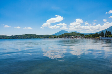 長野　夏の野尻湖