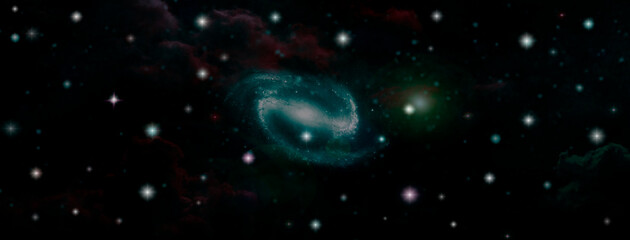 galaxy in a free space.