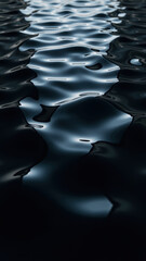 Obraz premium Calm water surface reflects light, creating serene and tranquil atmosphere. gentle ripples enhance peaceful ambiance of scene
