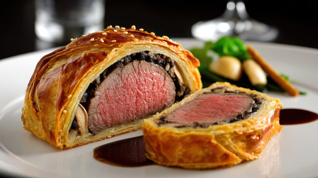 deconstructed beef wellington preparation and presentation