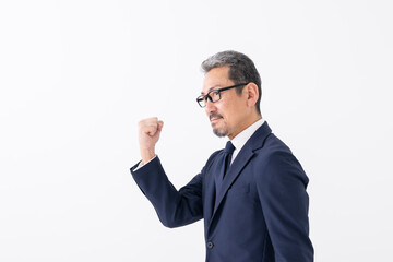 ガッツポーズ　男性