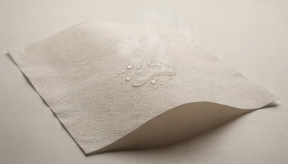 Obraz premium Medium shot of highbarrier biodegradable paper with plantbased coating highlighting moisture and gas resistance for sustainable food packaging.