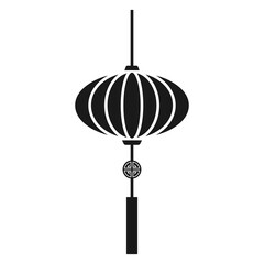 Chinese lantern icon for asian new year celebration design