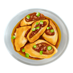 chicken gohyong illustration 