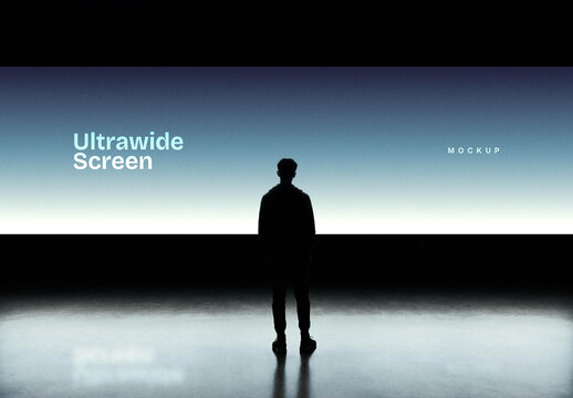 Ultrawide Gallery Screen Mockup