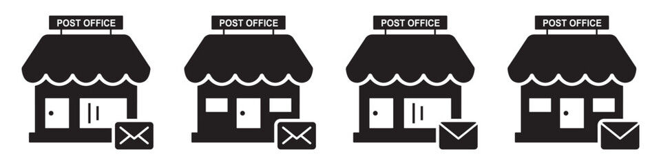 Post office mail icon, vector illustration