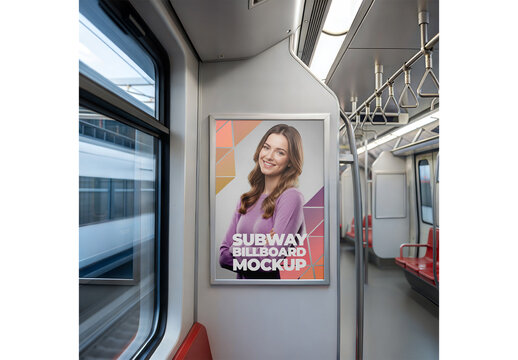 Subway Billboard Mockup