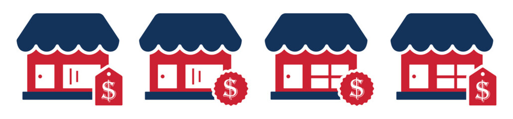 Store price icon. shop discount icon vector illustration