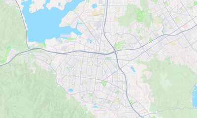 Obraz premium Corona California map