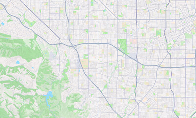 Fototapeta premium Cupertino California map