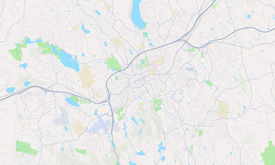 Obraz premium Danbury Connecticut map