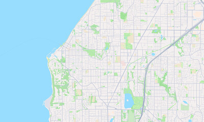 Fototapeta premium Edmonds Washington map