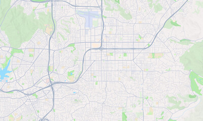 Obraz premium El Cajon California map