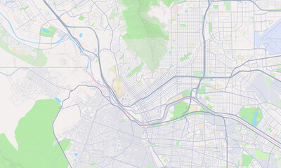 Obraz premium El Paso Texas map