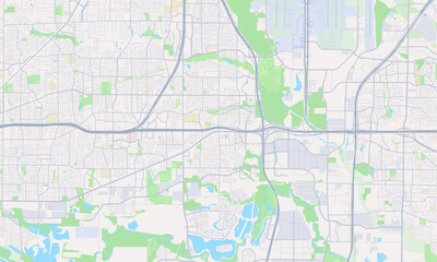 Obraz premium Euless Texas map