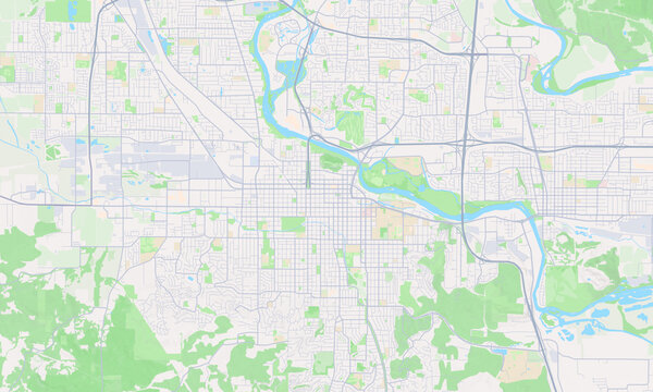 Eugene Oregon map