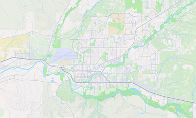 Naklejka premium Farmington New Mexico map