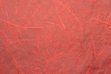Red Fibrous Paper Texture Background with Organic Pattern