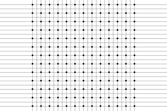 Uniform Cartesian Grid with Repeating Data Points Minimalist Mathematical Matrix Pattern Scientific Chart Background Abstract Geometry Illustration