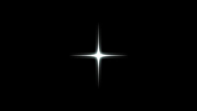 White glitter sparkles trail with glowing pixie dust burst, Christmas stars sparkle line, simple doodle magic path, shimmering particles twinkle effect on transparent black background, 4K animation