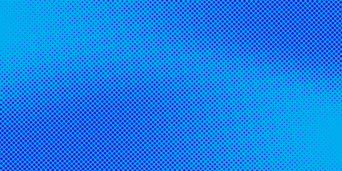 Fototapeta premium Abstract halftone texture blue background in geometric style. Dots pop art comics with summer background.ePS10