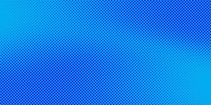 Abstract halftone texture blue background in geometric style. Dots pop art comics with summer background.ePS10
