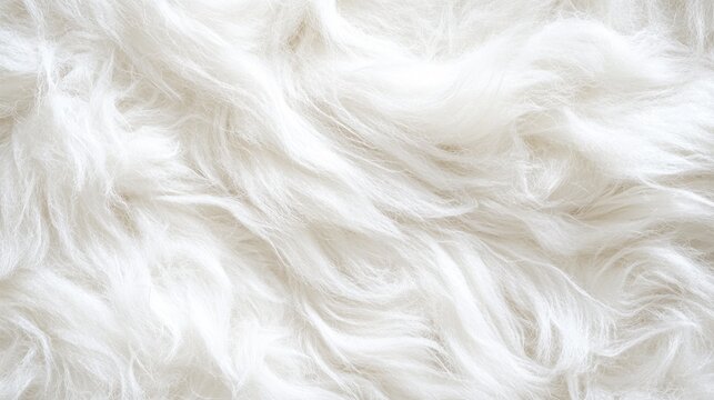 Luxurious white wool and feather composite texture filling entire frame, ultra-detailed fiber pattern with visible individual strands creating plush surface, elegant natural background with gentle