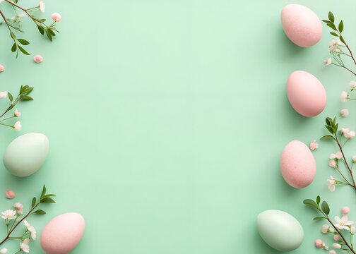 easter eggs border