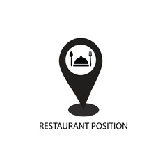 Restaurant position point icon