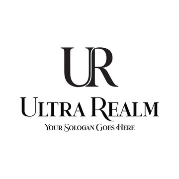 Elegant UR Monogram Luxury Logo Design